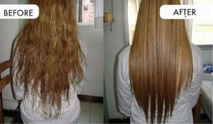 用廚房裡可取得的天然成分拉直頭髮