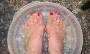 冰水足浴
