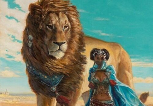 獅子與女人