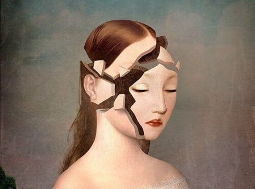 破碎的臉