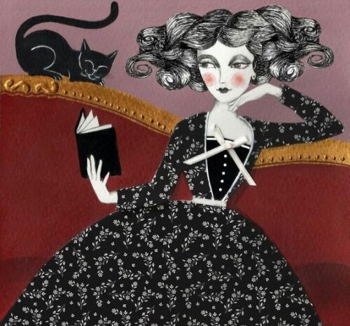 黑貓與女人