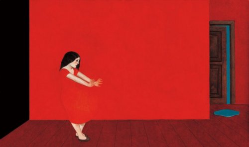 女人紅牆