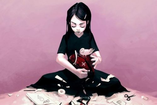 女人療癒心中傷口