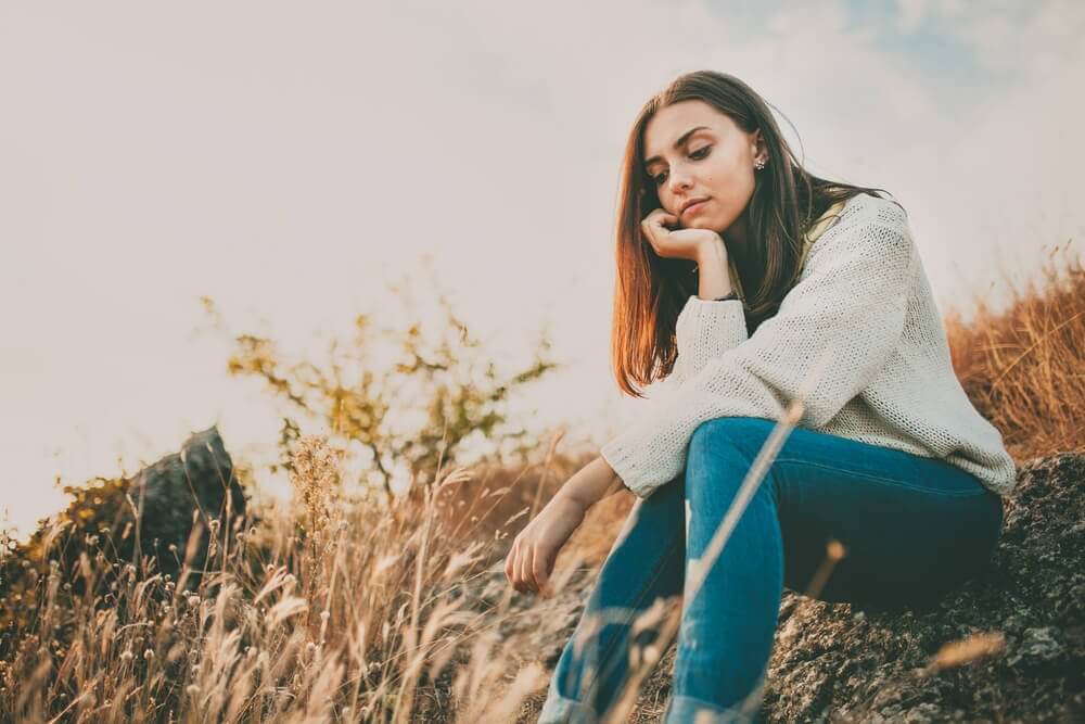 發呆的女人