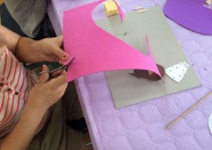 5種泡棉紙製作的簡易工藝品