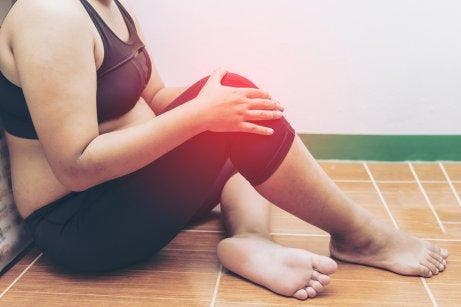 女人膝蓋痛